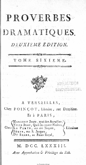 Amusemens Société, ou Proverbes Dramatiques. T. 5.