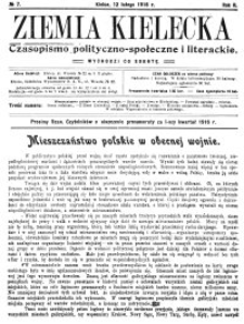 Ziemia Kielecka. Czasopismo polityczno-społeczne i literackie 1916, R.2, nr 16