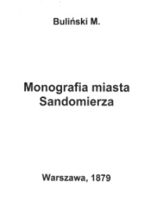 Monografija miasta Sandomierza