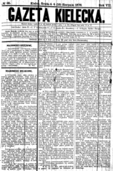 Gazeta Kielecka, 1876, R.7, nr 28