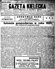 Gazeta Kielecka, 1932, R.63, nr 1