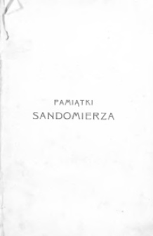 Pamiątki Sandomierza : ludzie i rzeczy