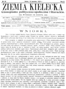 Ziemia Kielecka. Czasopismo polityczno-społeczne i literackie 1916, R.2, nr 42