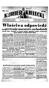 Kurier Kielecki, 1940, nr 1