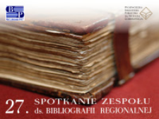 Prezentacja bibliografii regionalnych na stronach Internetowych