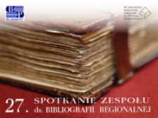 Bibliografia regionalna opracowana przez Sądecką Bibliotekę Publiczną im. Józefa Szujskiego w Nowym Sączu