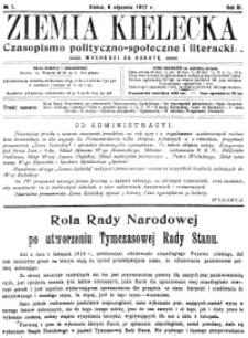 Ziemia Kielecka. Czasopismo polityczno-społeczne i literackie, 1916, R.2, nr 45