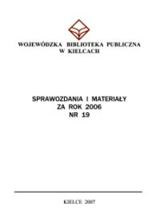 Sprawozdania i Materiały za rok 2006, nr 19