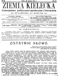 Ziemia Kielecka. Czasopismo polityczno-społeczne i literackie 1917, R.3, nr 8