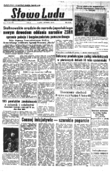 Słowo Ludu : organ Komitetu Wojew&oacute;dzkiego Polskiej Zjednoczonej Partii Robotniczej, 1952, R.4, nr 246