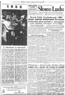 Słowo Ludu : organ Komitetu Wojew&oacute;dzkiego Polskiej Zjednoczonej Partii Robotniczej, 1955, R.6, nr 232