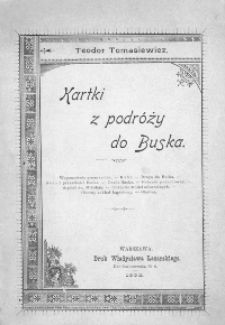 Kartki z podr&oacute;ży do Buska