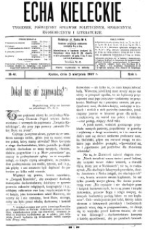 Echa Kieleckie. Tygodnik poświęcony sprawom politycznym, ekonomicznym i literaturze, 1907, R.2, nr 13