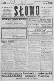 Słowo, 1923, R. 2, nr 177