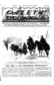 Gazeta Tygodniowa. Poświęcona sprawom religijnym, oświatowym i społecznym,1936, R.7, nr 4
