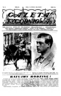 Gazeta Tygodniowa. Poświęcona sprawom religijnym, oświatowym i społecznym,1936, R.7, nr 5