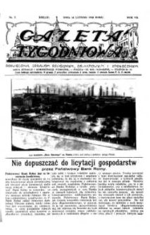 Gazeta Tygodniowa. Poświęcona sprawom religijnym, oświatowym i społecznym,1936, R.7, nr 7