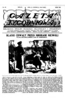 Gazeta Tygodniowa. Poświęcona sprawom religijnym, oświatowym i społecznym,1936, R.7, nr 25