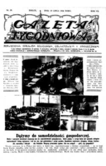 Gazeta Tygodniowa. Poświęcona sprawom religijnym, oświatowym i społecznym,1936, R.7, nr 29
