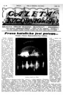 Gazeta Tygodniowa. Poświęcona sprawom religijnym, oświatowym i społecznym,1936, R.7, nr 50