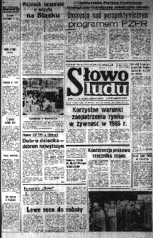 Słowo Ludu : organ Komitetu Wojew&oacute;dzkiego Polskiej Zjednoczonej Partii Robotniczej, 1985, R.XXXVI, nr 278
