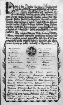 Akt erekcyjny bibliotek we wszystkich gmachach województwa kieleckiego [Inc.: Działo się dnia 21 grudnia 1947 roku w Nagłowicach...]