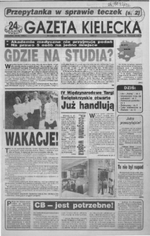 Gazeta Kielecka: 24 godziny, 1992, R.4, nr 123