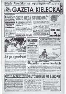 Gazeta Kielecka: 24 godziny, 1992, R.4, nr 125