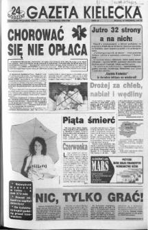 Gazeta Kielecka: 24 godziny, 1992, R.4, nr 242