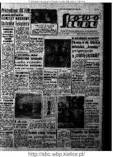 Słowo Ludu : organ Komitetu Wojew&oacute;dzkiego Polskiej Zjednoczonej Partii Robotniczej, 1961, R.13, nr 9