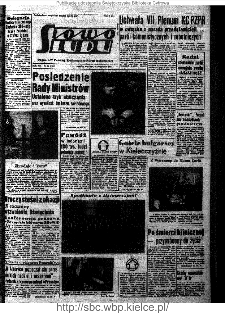 Słowo Ludu : organ Komitetu Wojew&oacute;dzkiego Polskiej Zjednoczonej Partii Robotniczej, 1961, R.13, nr 24