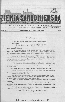 Ziemia Sandomierska. Czasopismo samorządowo-społeczne: tygodnik, 1934, nr 5