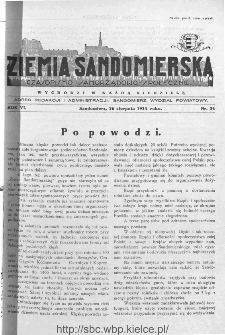 Ziemia Sandomierska. Czasopismo samorządowo-społeczne: tygodnik, 1934, nr 34