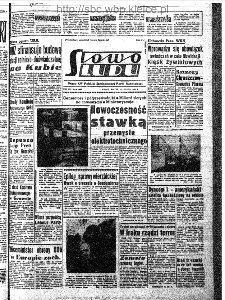 Słowo Ludu : organ Komitetu Wojew&oacute;dzkiego Polskiej Zjednoczonej Partii Robotniczej, 1963, R.15, nr 46