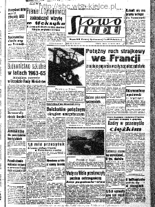 Słowo Ludu : organ Komitetu Wojew&oacute;dzkiego Polskiej Zjednoczonej Partii Robotniczej, 1963, R.15, nr 72