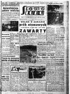 Słowo Ludu : organ Komitetu Wojew&oacute;dzkiego Polskiej Zjednoczonej Partii Robotniczej, 1963, R.15, nr 207