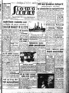 Słowo Ludu : organ Komitetu Wojew&oacute;dzkiego Polskiej Zjednoczonej Partii Robotniczej, 1963, R.15, nr 261