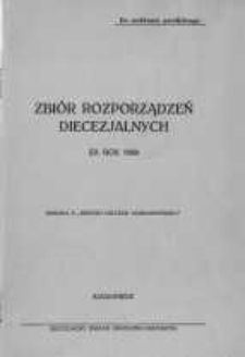 Zbi&oacute;r rozporządzeń diecezjalnych za rok 1929.
