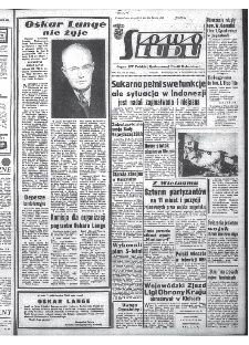 Słowo Ludu : organ Komitetu Wojewódzkiego Polskiej Zjednoczonej Partii Robotniczej, 1965, R.17, nr 277