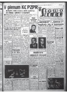 Słowo Ludu : organ Komitetu Wojewódzkiego Polskiej Zjednoczonej Partii Robotniczej, 1965, R.17, nr 350