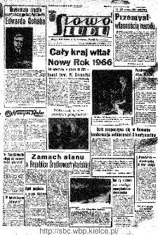 Słowo Ludu : organ Komitetu Wojew&oacute;dzkiego Polskiej Zjednoczonej Partii Robotniczej, 1966, R.18, nr 3