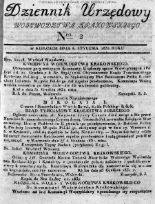 Dziennik Urzędowy Województwa Krakowskiego 1832, nr 2