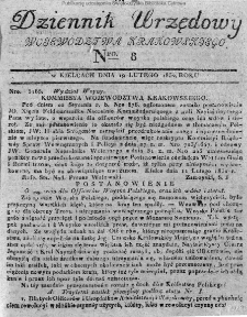 Dziennik Urzędowy Województwa Krakowskiego 1832, nr 8