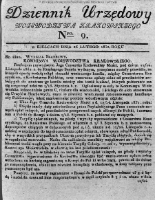 Dziennik Urzędowy Województwa Krakowskiego 1832, nr 9