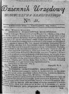 Dziennik Urzędowy Województwa Krakowskiego 1832, nr 42