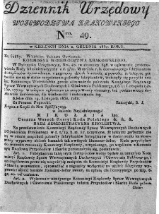 Dziennik Urzędowy Województwa Krakowskiego 1832, nr 49