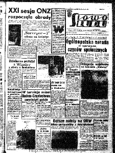 Słowo Ludu : organ Komitetu Wojew&oacute;dzkiego Polskiej Zjednoczonej Partii Robotniczej, 1966, R.18, nr 264