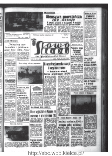 Słowo Ludu : organ Komitetu Wojewódzkiego Polskiej Zjednoczonej Partii Robotniczej, 1968, R.20, nr 33