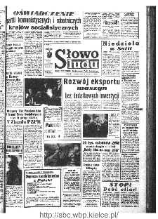 Słowo Ludu : organ Komitetu Wojew&oacute;dzkiego Polskiej Zjednoczonej Partii Robotniczej, 1968, R.20, nr 218