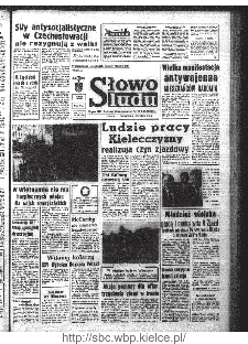 Słowo Ludu : organ Komitetu Wojewódzkiego Polskiej Zjednoczonej Partii Robotniczej, 1968, R.20, nr 249